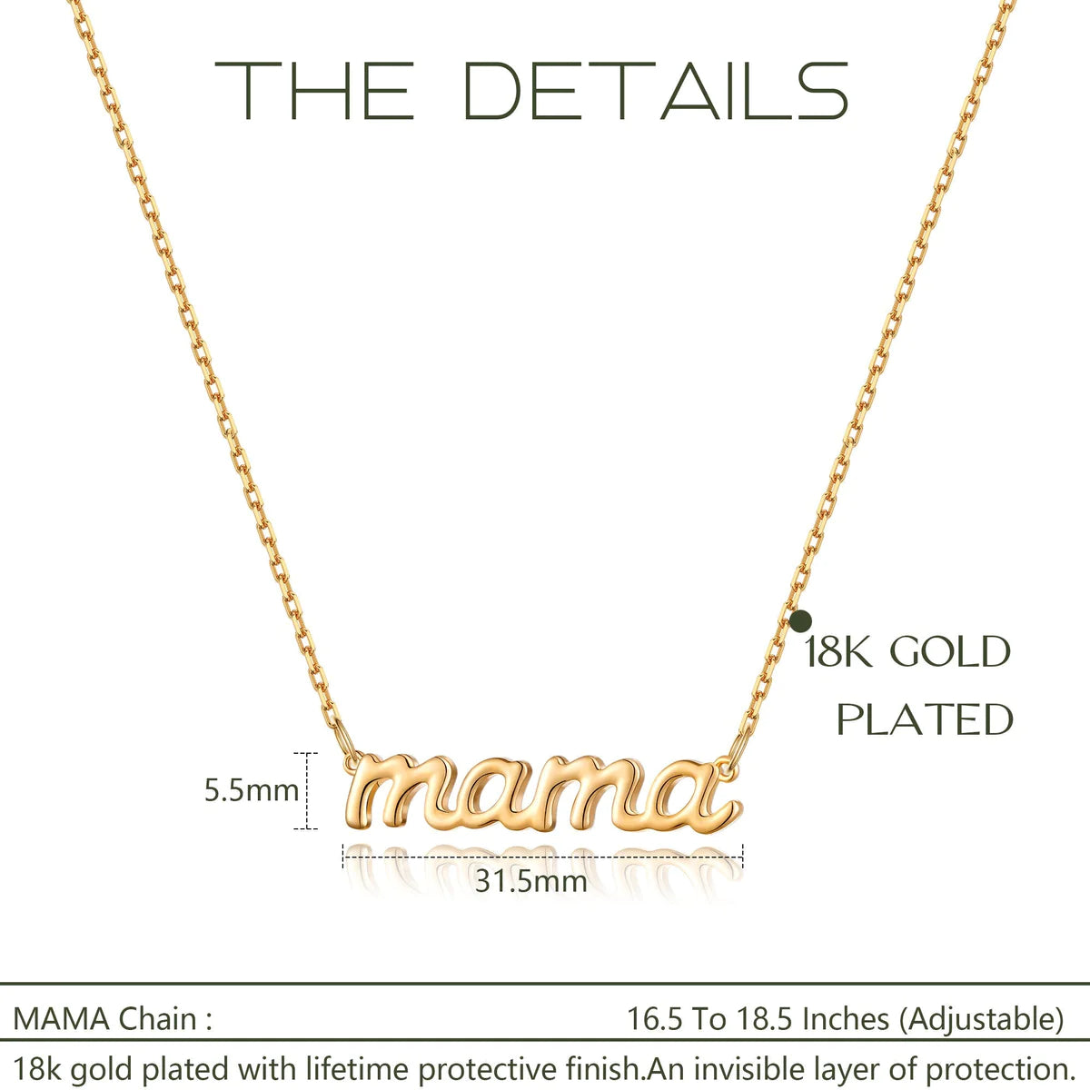 Kenivira Classic mama Necklace for Mother