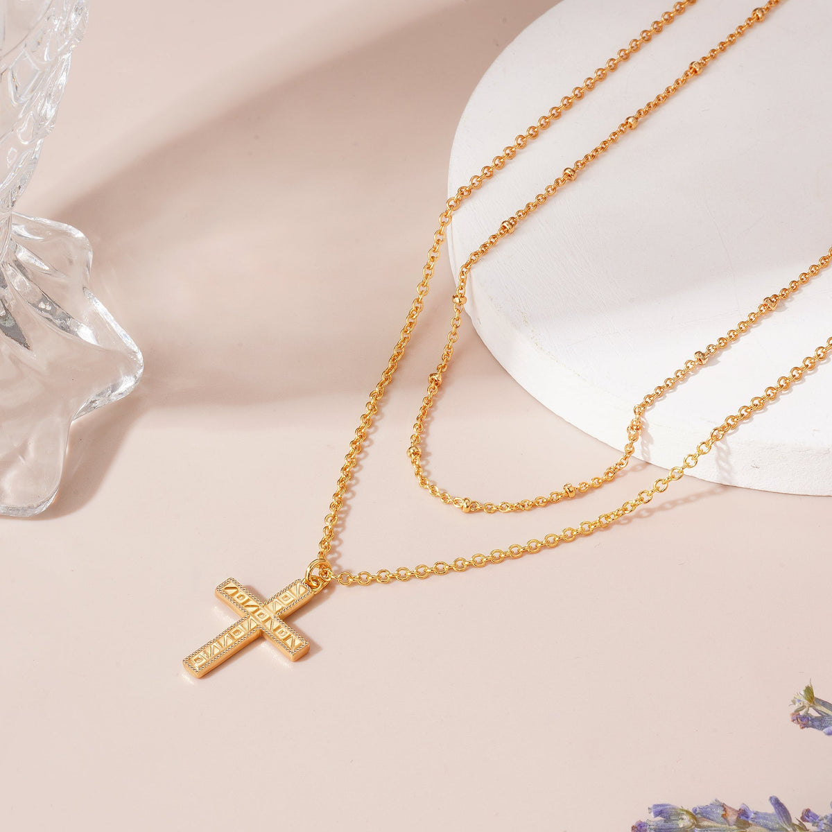 Tesmony Rune Cross Necklace