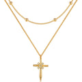 Tesmony Sun Cross Necklace