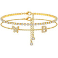 Tesmony the Letter B Initial Anklet