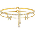 Tesmony the Letter H Initial Anklet