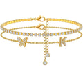 Tesmony the Letter K Initial Anklet